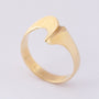 Gouden scandinavische stijl ring