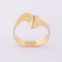 Gouden scandinavische stijl ring