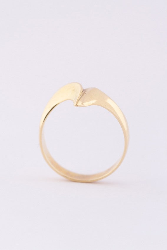 Gouden scandinavische stijl ring