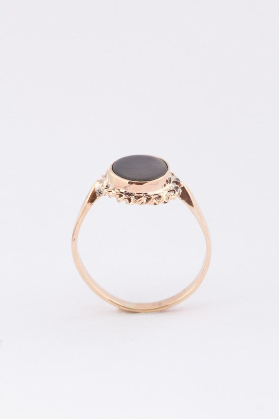 Gouden ring met parelmoer