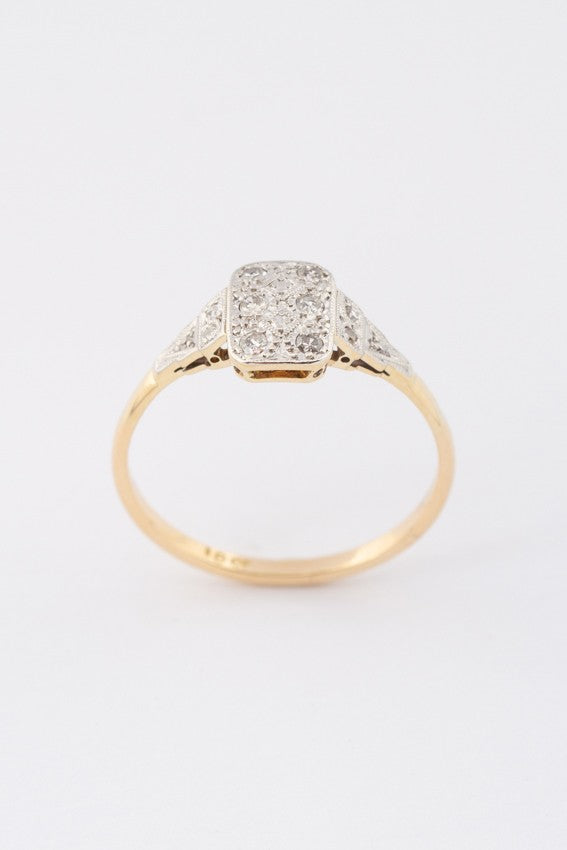 Gouden ring met briljanten