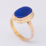 Gouden ring met lapis lazuli