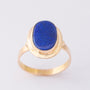 Gouden ring met lapis lazuli