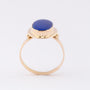 Gouden ring met lapis lazuli