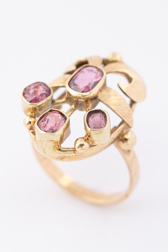 Gouden ring met toermalijn