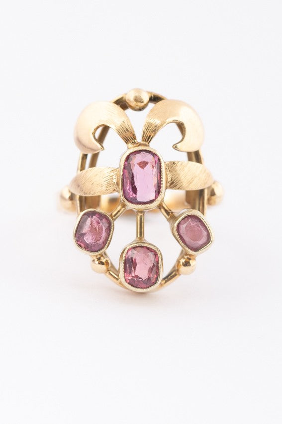 Gouden ring met toermalijn