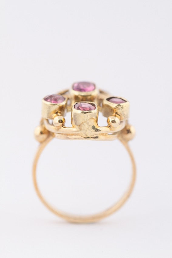 Gouden ring met toermalijn