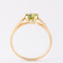 Gouden ring met peridoot en briljanten