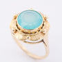 Gouden ring met chalcedoon
