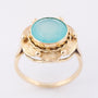 Gouden ring met chalcedoon