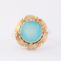 Gouden ring met chalcedoon