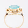 Gouden ring met chalcedoon