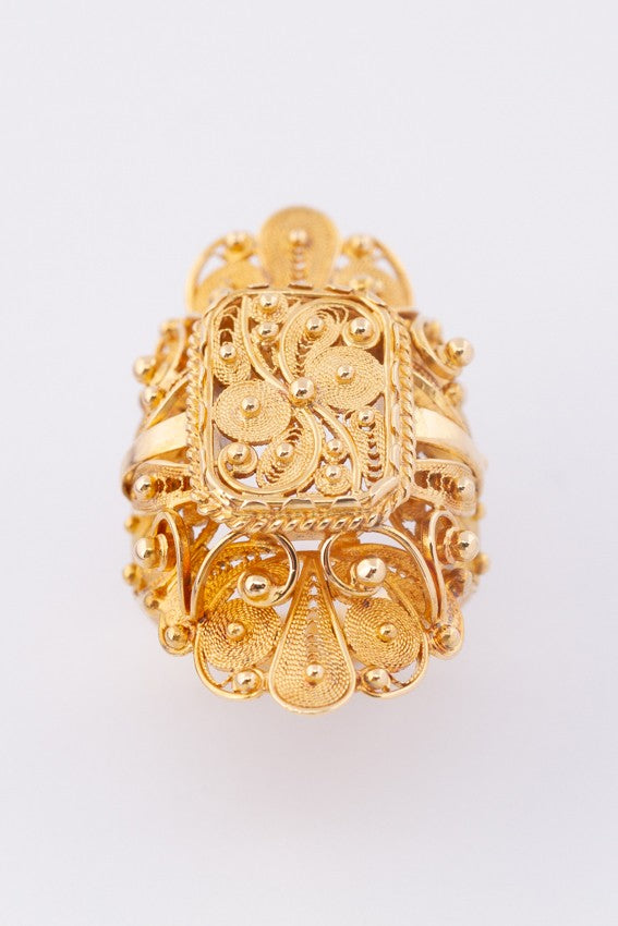 gouden filigrain ring