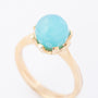 Gouden ring met chalcedoon