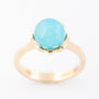 Gouden ring met chalcedoon