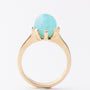 Gouden ring met chalcedoon