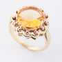 Gouden ring met citrien