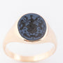 gouden heren ring met familiewapen