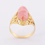 Gouden ring met rhodochrosiet