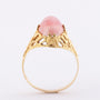 Gouden ring met rhodochrosiet