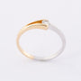 Wit/geel gouden ring met een briljant, Le Chic