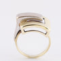 wit/geel gouden ring