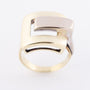 wit/geel gouden ring