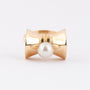 Gold Démodé (retro) ring with pearl