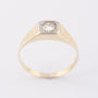 Gouden heren solitair ring met een briljant van ca. 0.25 ct.