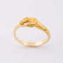 Gouden ring met een springend paard