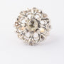 Antieke goud/zilver entourage ring met diamanten