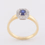 Gouden ring met saffier en briljanten