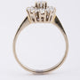 Wit gouden entourage ring met briljanten
