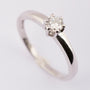 White gold solitaire ring with brilliant