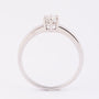 White gold solitaire ring with brilliant