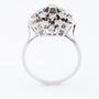 White gold double entourage ring