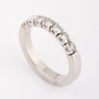 Wit gouden rij ring met 7 briljanten