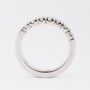 Wit gouden rij ring met 7 briljanten