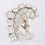 White gold ring with brilliant