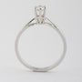 Wit gouden solitair ring met briljant 0.25 ct.