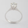 White gold solitaire ring with 1.07 ct brilliant cut diamond.