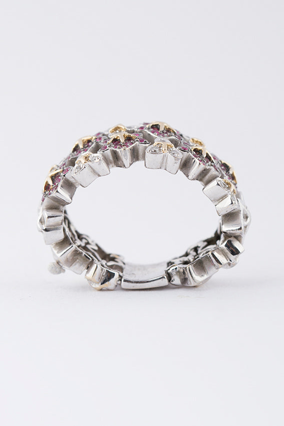 Wit gouden schakelring