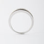 White gold band ring with diamonds