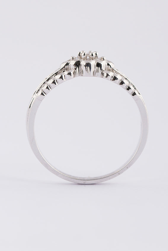 Wit gouden ring met briljanten