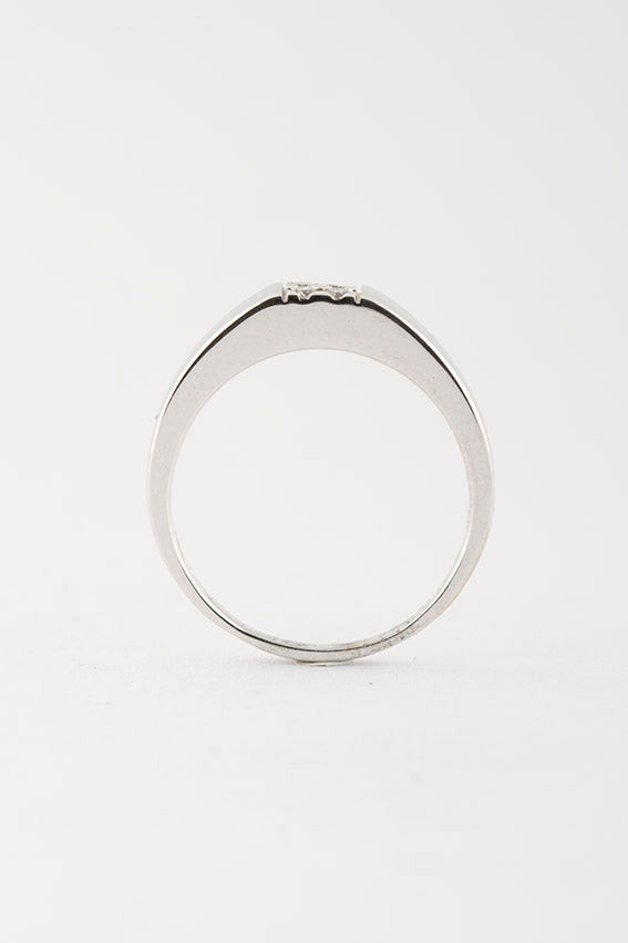 Wit gouden ring met briljanten