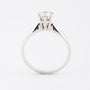 Wit gouden solitair ring met briljant 0.57 ct.
