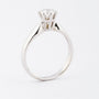 Wit gouden solitair ring met briljant 0.57 ct.