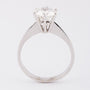 Wit gouden solitair ring met briljant 1.31 ct.