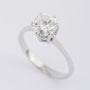 Wit gouden solitair ring met briljant 1.35 ct.