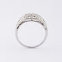 Platina band ring met diamanten